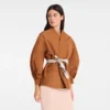 Cognac – Technical taffeta Kimono jacket