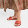 Coral – Leather Roseau Mules