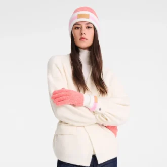 Coral/Pink – Knit Beanie