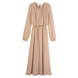 Cream – Crepe jersey Long dress