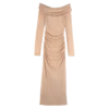 Cream – Crepe jersey Long dress