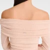 Cream – Crepe jersey Long dress