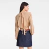 Cream – Crepe jersey Top