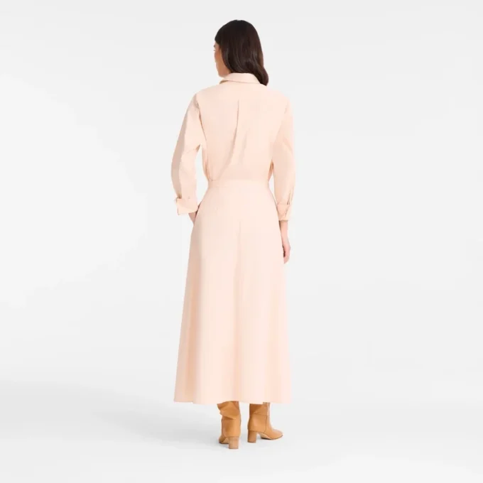 Cream – Popelin Midi skirt