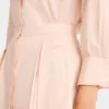 Cream – Popelin Midi skirt