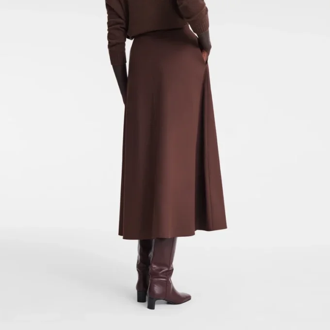 Ebony – Popelin Midi skirt