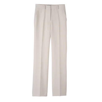 Ecru – Crepe Trousers
