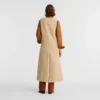 Ecru – Faux fur Long cardigan