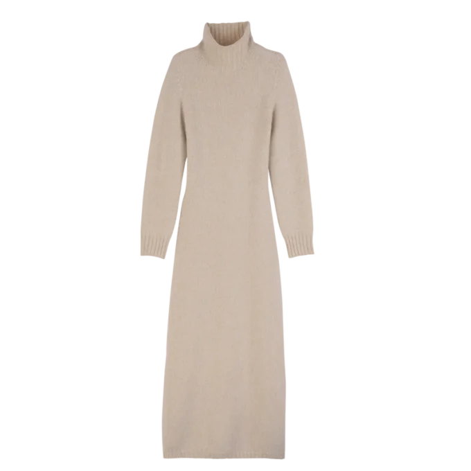 Ecru – Knit Long dress