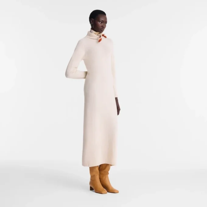 Ecru – Knit Long dress