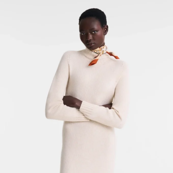 Ecru – Knit Long dress