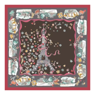 Equestrian Tower Silk scarf 50
