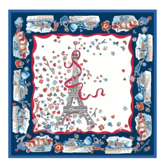 Equestrian Tower Silk scarf 50