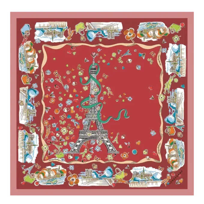 Equestrian Tower Silk scarf 50