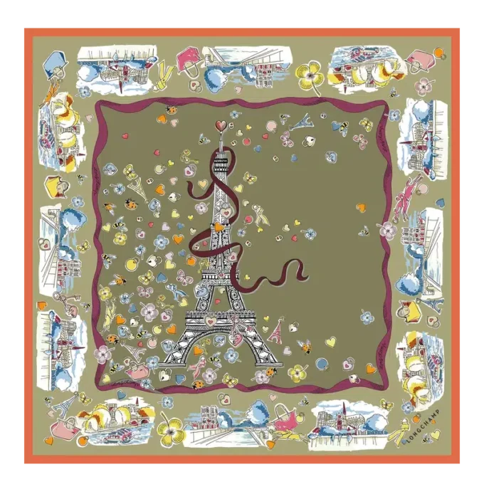 Equestrian Tower Silk scarf 50