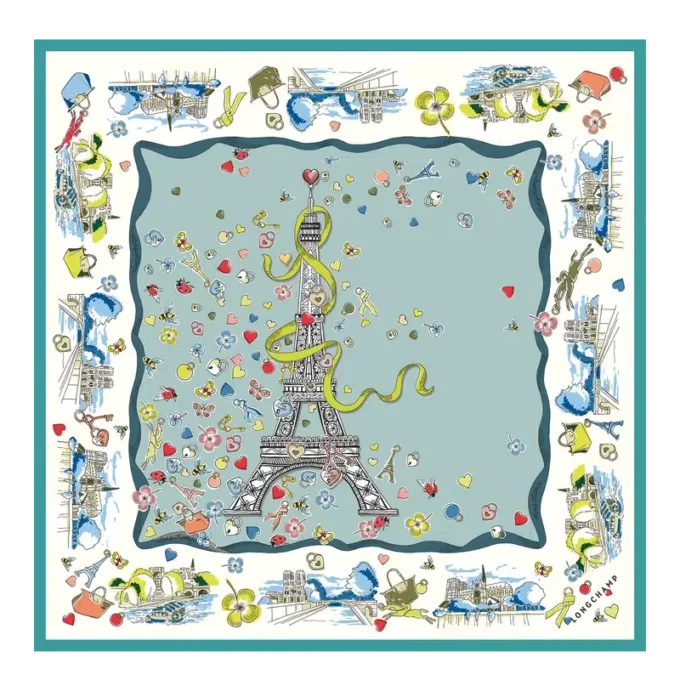 Equestrian Tower Silk scarf 50