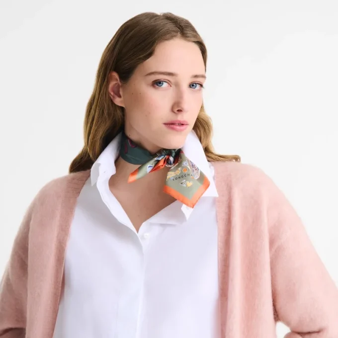 Equestrian Tower Silk scarf 50