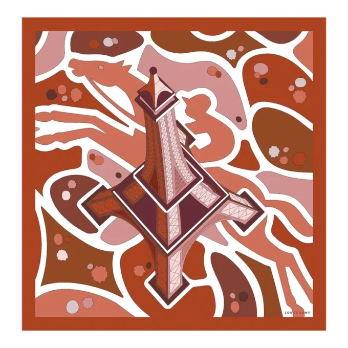 Equestrian Tower Silk scarf 70