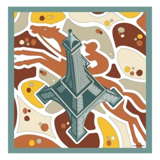 Equestrian Tower Silk scarf 70
