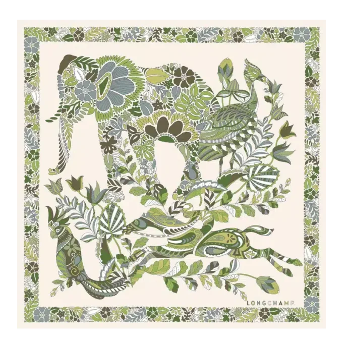 For&ecirc;t Longchamp Silk scarf 50