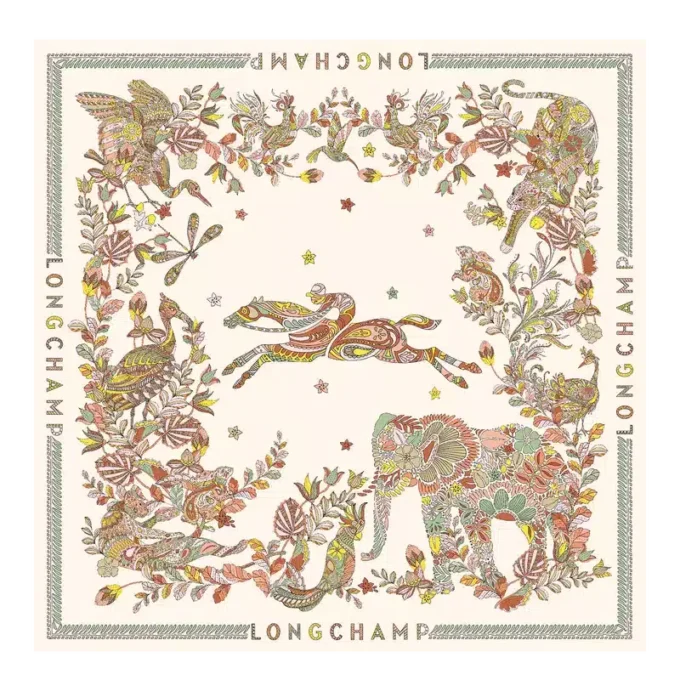 For&ecirc;t Longchamp Silk scarf 90