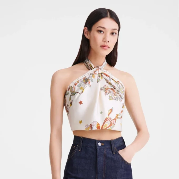 For&ecirc;t Longchamp Silk scarf 90