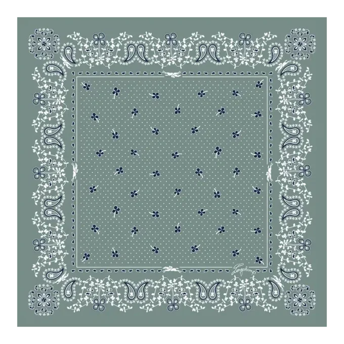 French Bandana Silk scarf 50