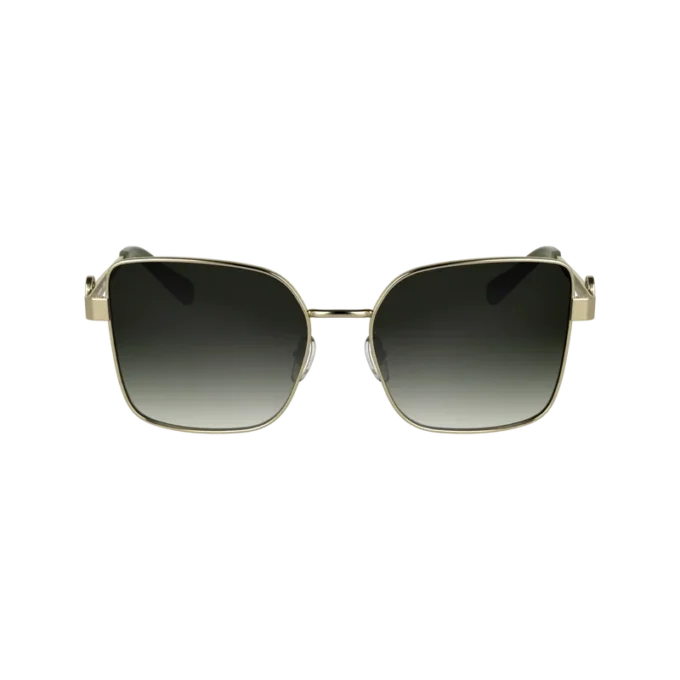 Gold/Khaki – Metal Sunglasses
