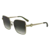 Gold/Khaki – Metal Sunglasses