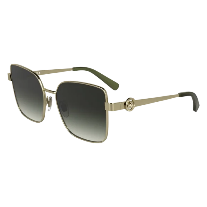 Gold/Khaki – Metal Sunglasses