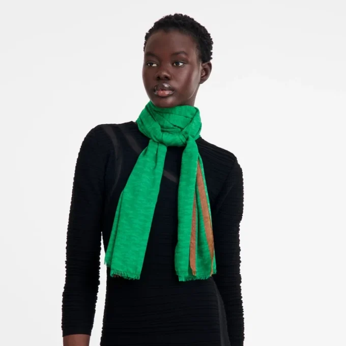 Green – Horse print Chevaux Stole