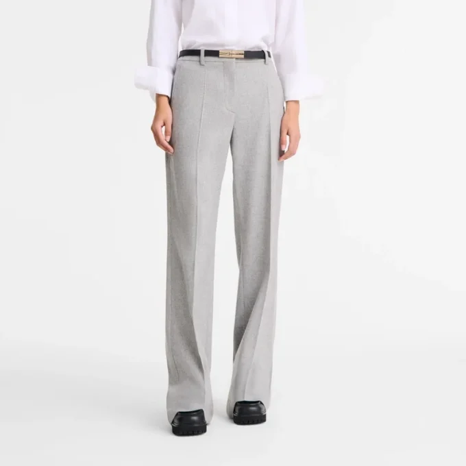 Grey – Flannel Trousers