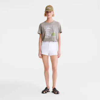 White – Gabardine Shorts