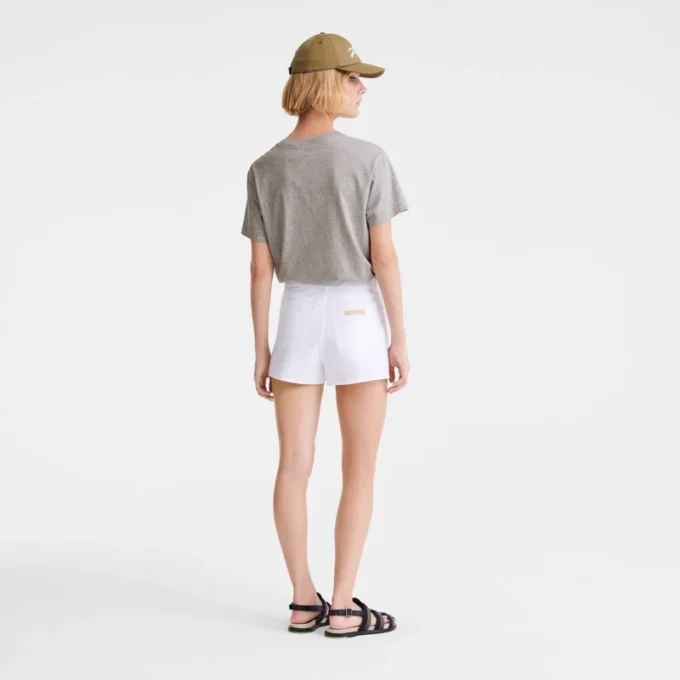 White – Gabardine Shorts