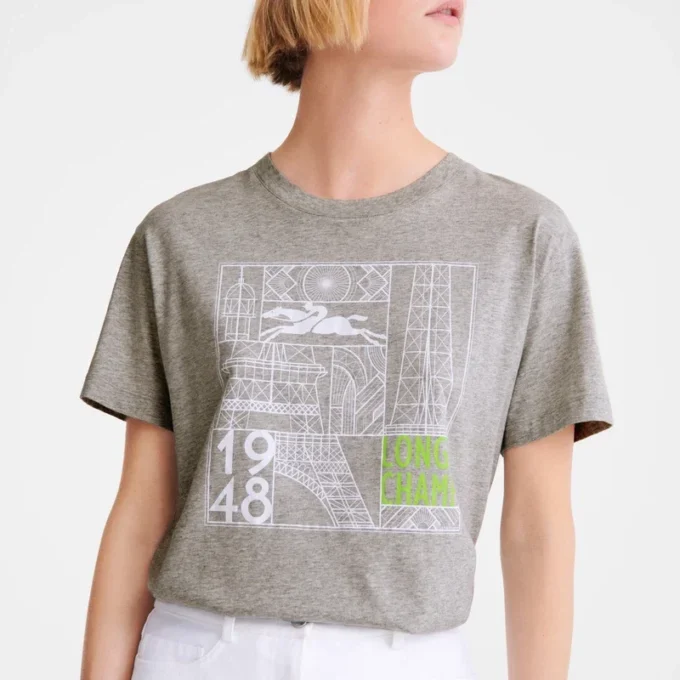 Grey – Printed jersey T-shirt