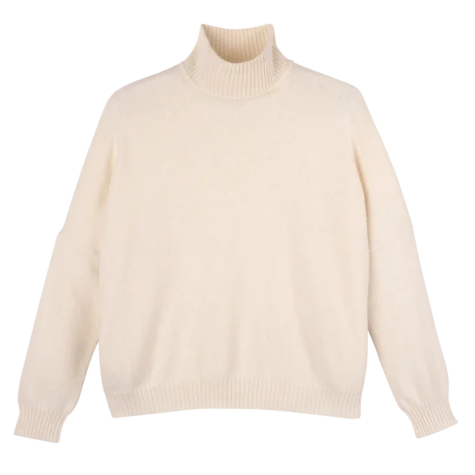 Ivory – Knit High neck sweater