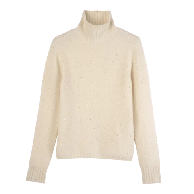 Ivory – Knit High neck sweater