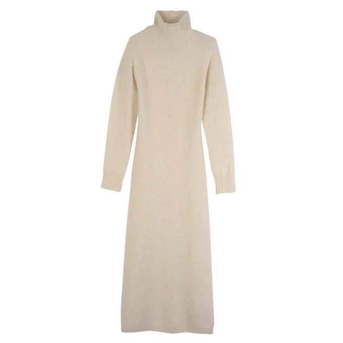 Ivory – Knit Long dress