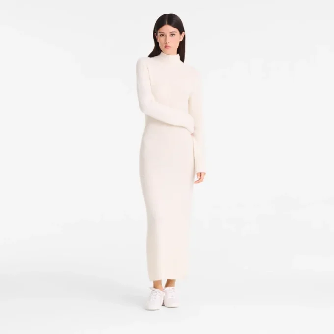 Ivory – Knit Long dress