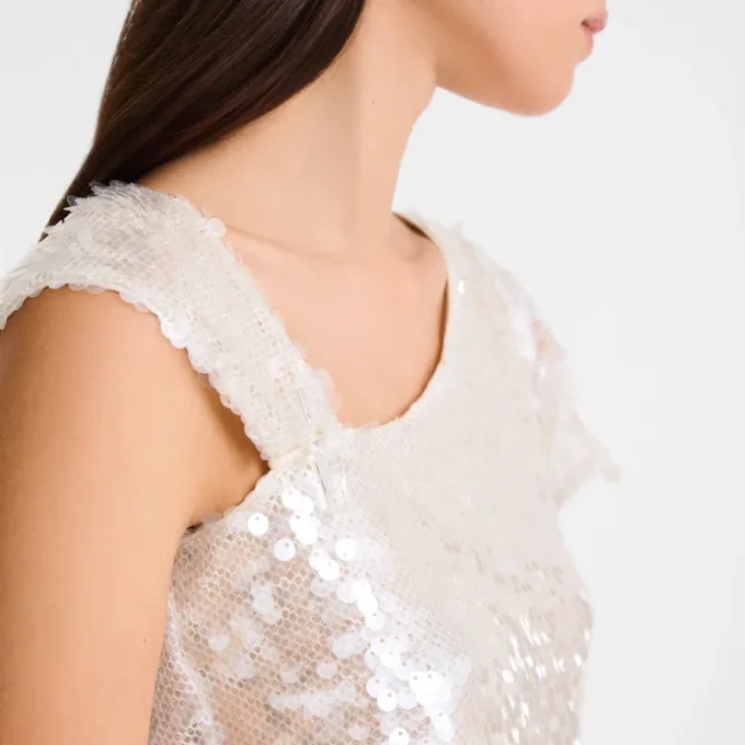 Ivory – Sequin Top