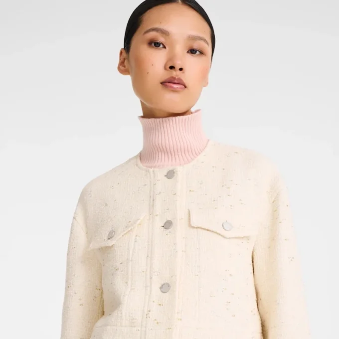 Ivory – Tweed Coat