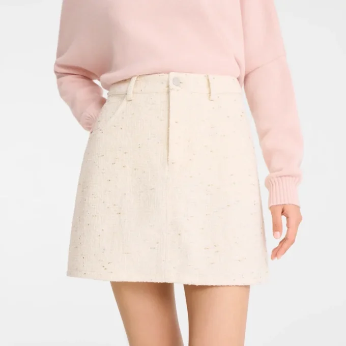 Ivory – Tweed Skirt