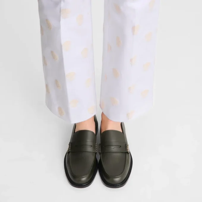 Khaki – Leather Au Sultan Loafer