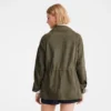 Khaki – Leather Safari jacket