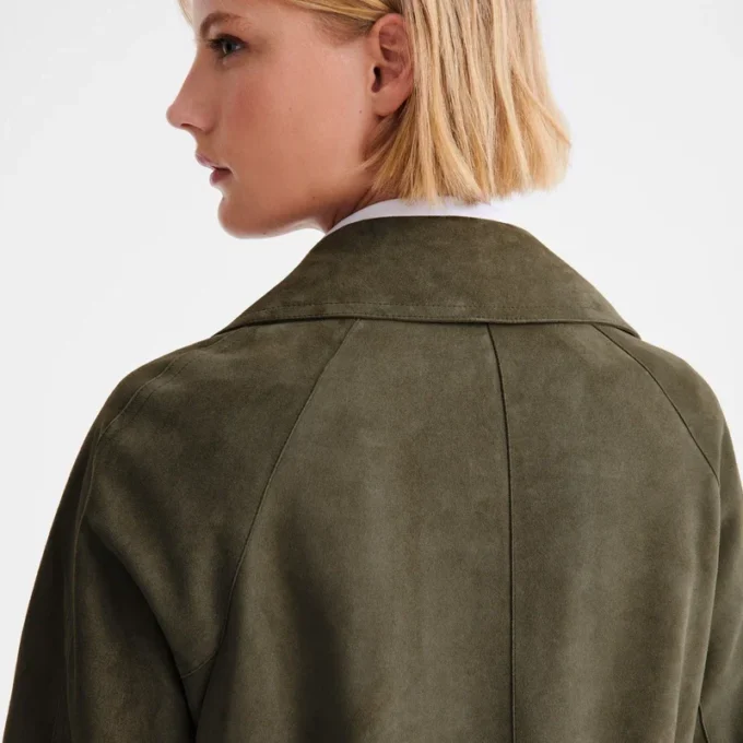 Khaki – Leather Safari jacket