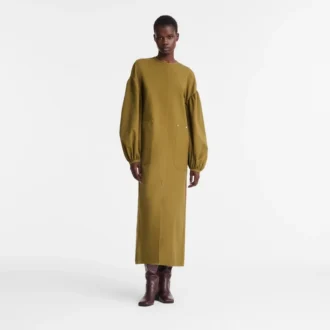 Khaki – Popelin Dress