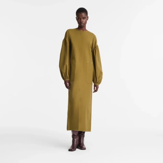 Khaki – Popelin Dress