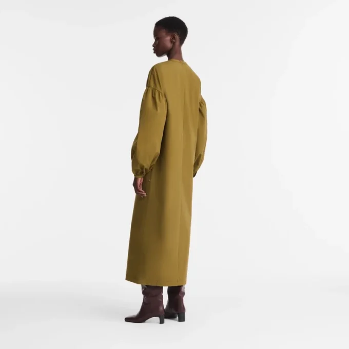 Khaki – Popelin Dress