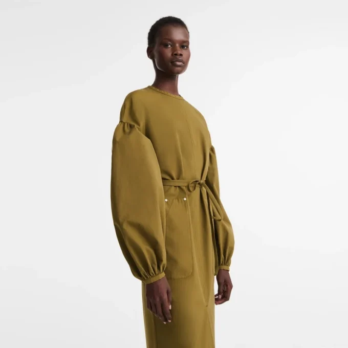 Khaki – Popelin Dress