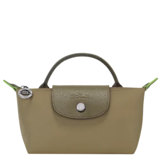 Le Pliage Green Pouch with handle